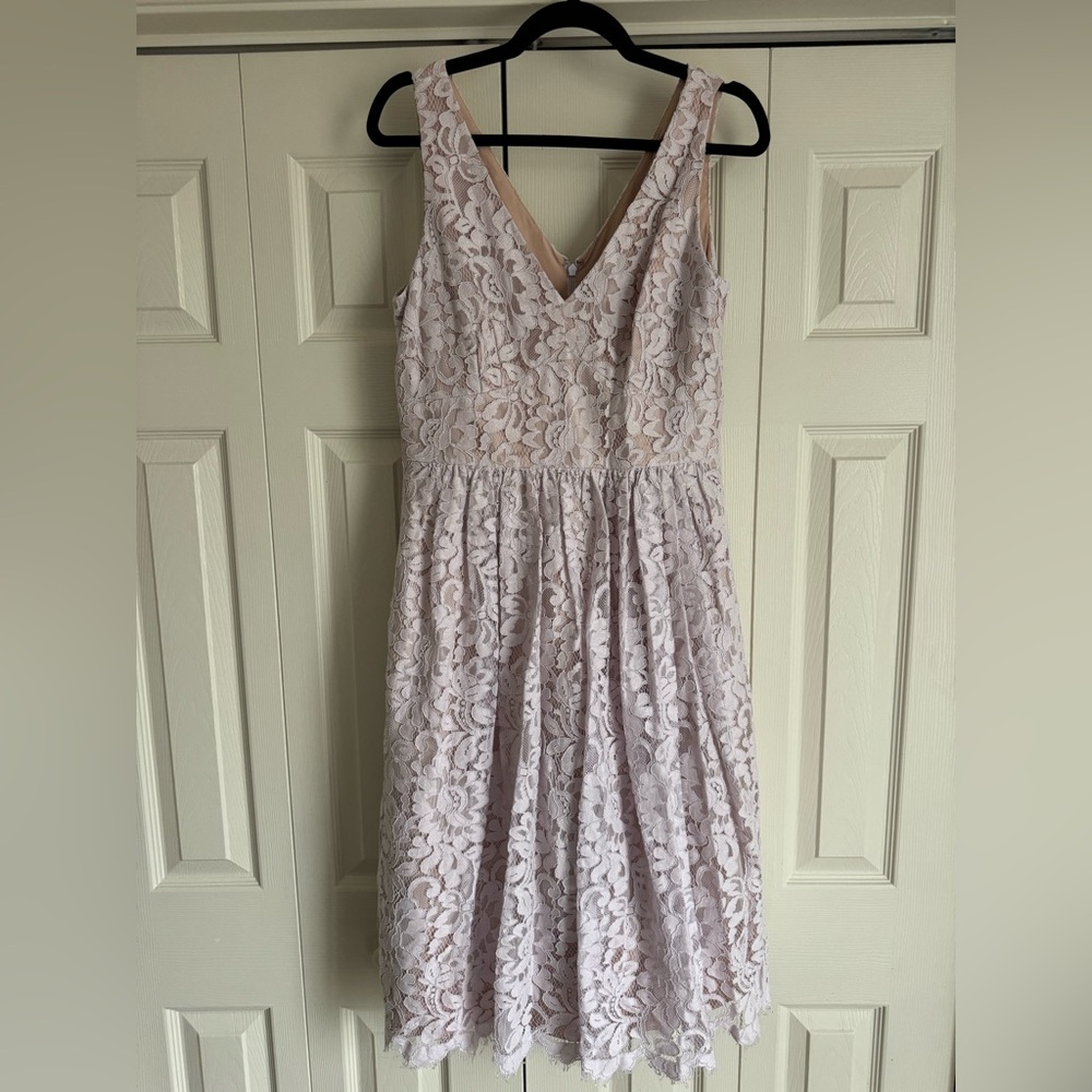 Eliza J Lavender Lace Dress